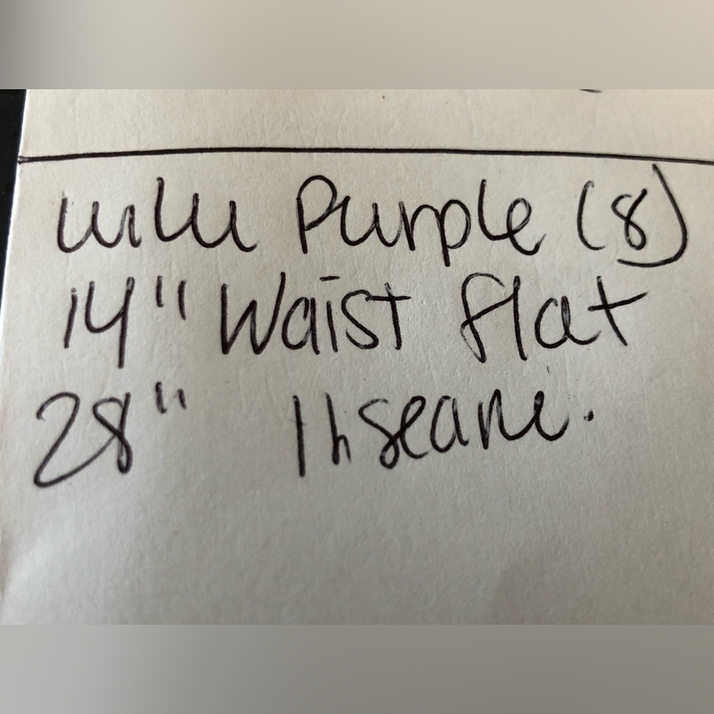 NWOT LULULEMON MAPPED OUT HIGH RISE TIGHT LEGGING 28” INSEAM PURPLE CAMO SIZE 8 - Picture 12 of 12